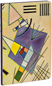 Black and Violet by Vasily Kandinsky A5 Notebook with violet page edges and dotted grid pages