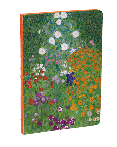 Flower Garden by Gustav Klimt, A5 Notebook
