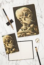 Head of a Skeleton with a Burning Cigarette by Vincent van Gogh, Skull Mini Notebook